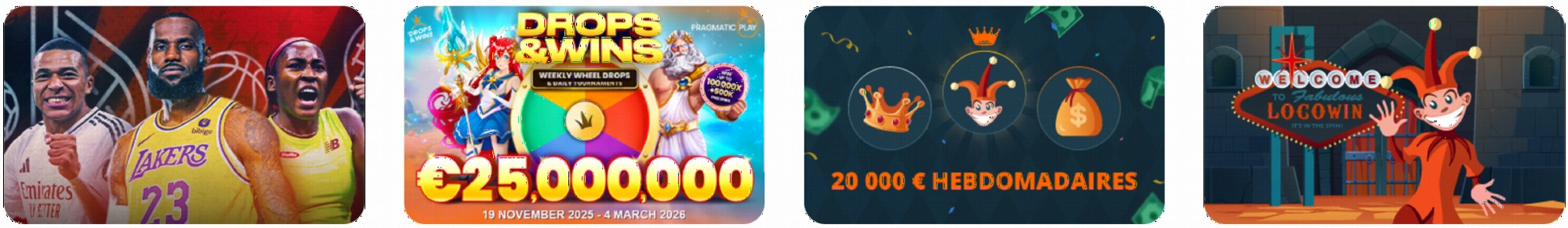 Promotions et bonus Locowin